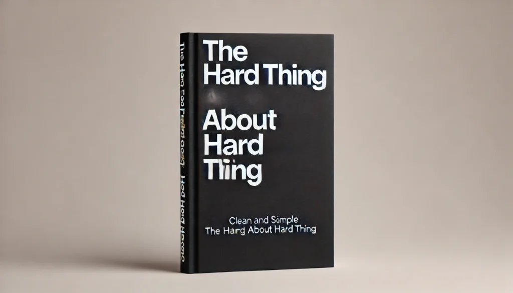 The Hard Thing About Hard Things